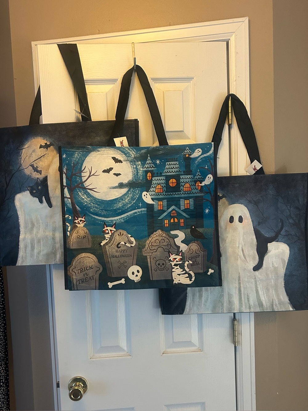 3 TJ Maxx Halloween Tote Bags. NWT.